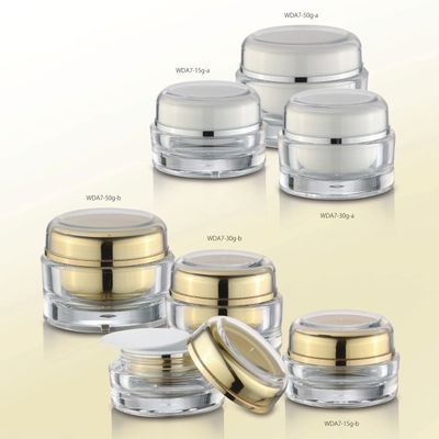 Giá tốt chai mỹ phẩm nhựa Acrylic bình mỹ phẩm cho các sản phẩm làm đẹp tinh thể trực tuyến